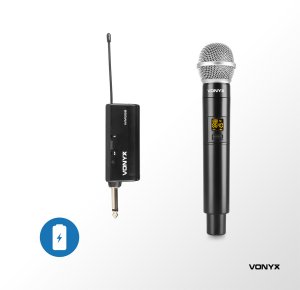 Bezprzewodowy zestaw mikrofonów UHF do ręki WM552 Vonyx one size 14