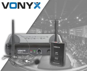 Zestaw z mikrofonem nagłownym oraz bodypackiem Vonyx STWM711H one size 10