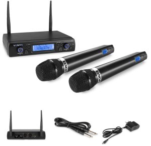 Mikrofon Vonyx Zestaw mikrofonowy bezprzewodowy 2x mikrofon UHF WM62 one size 10
