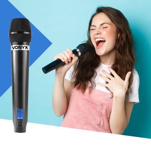 Mikrofon Vonyx Zestaw mikrofonowy bezprzewodowy UHF WM61 one size 12