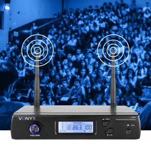 Mikrofon Vonyx Zestaw mikrofonowy bezprzewodowy UHF WM61 one size 13