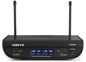 Mikrofon Vonyx Zestaw mikrofonów bezprzewodowych nagłownych UHF WM82 one size 3