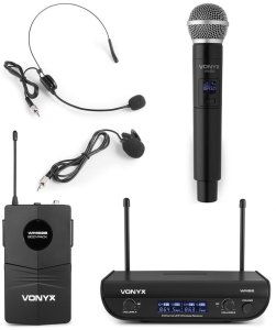 Mikrofon Vonyx Bezprzewodowy zestaw mikrofonowy WM82C one size 2