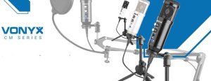 Vonyx CMS320S mikrofon studyjny USB z echem i ramieniem - srebrny one size 11