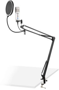Vonyx CMS320S mikrofon studyjny USB z echem i ramieniem - srebrny one size 3