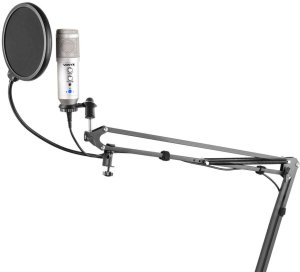Vonyx CMS320S mikrofon studyjny USB z echem i ramieniem - srebrny one size 4