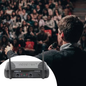 Mikrofon Vonyx Zestaw mikrofonów bezprzewodowych STWM712 one size 8