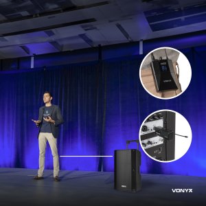 Bezprzewodowy zestaw mikrofonowy WM55B UHF P&P one size 13