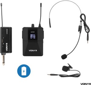 Bezprzewodowy zestaw mikrofonowy WM55B UHF P&P one size 17