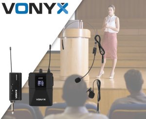 Bezprzewodowy zestaw mikrofonowy WM55B UHF P&P one size 3