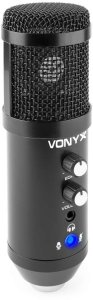 Mikrofon Vonyx CMS320B mikrofon studyjny USB z echem i ramieniem - czarny one size 5