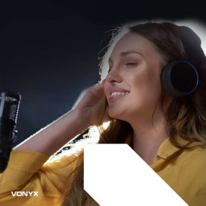 Mikrofon studyjny USB Vonyx CM320W ze statywem stołowym - biały one size 19