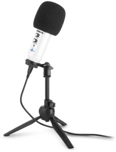 Mikrofon studyjny USB Vonyx CM320W ze statywem stołowym - biały one size 6
