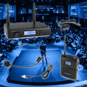 Mikrofon Vonyx Zestaw mikrofonowy bezprzewodowy UHF WM61B one size 13