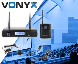 Mikrofon Vonyx Zestaw mikrofonowy bezprzewodowy UHF WM61B one size 16