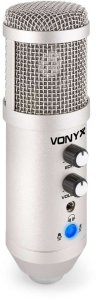 Vonyx CM320S Mikrofon studyjny USB ze statywem stołowym - tytanowy one size 7