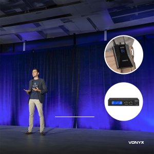 Mikrofon Vonyx Zestaw mikrofonów nagłownych VHF WM522B one size 19