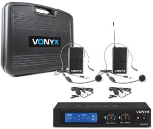 Mikrofon Vonyx Zestaw mikrofonów nagłownych VHF WM522B one size 2