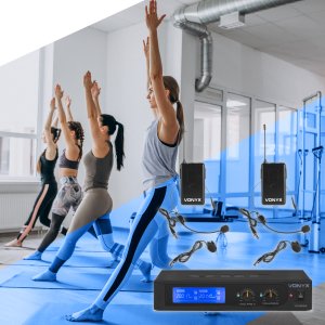 Mikrofon Vonyx Zestaw mikrofonów nagłownych VHF WM522B one size 6