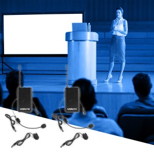 Mikrofon Vonyx Zestaw mikrofonów nagłownych VHF WM522B one size 9