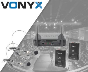 Mikrofon Vonyx Zestaw nagłownych mikrofonów bezprzewodowych STWM712H one size 10