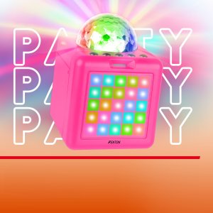 Głośnik Fenton Głośnik bluetooth karaoke z półkulą LED 15W BT 2 mikrofony różowy one size 15