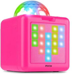 Głośnik Fenton Głośnik bluetooth karaoke z półkulą LED 15W BT 2 mikrofony różowy one size 17
