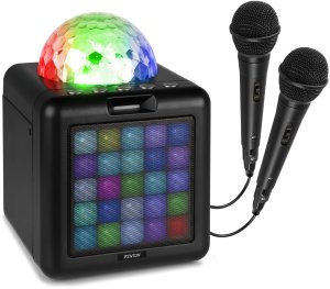 Głośnik Fenton Głośnik bluetooth karaoke z półkulą LED 15W BT 2 mikrofony one size 16