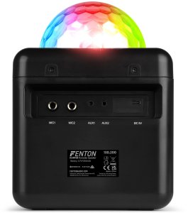 Głośnik Fenton Głośnik bluetooth karaoke z półkulą LED 15W BT 2 mikrofony one size 5
