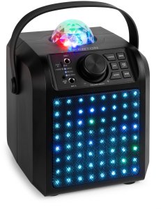 Głośnik Fenton Głośnik Karaoke z półkulą LED mikrofony KAR55B Czarny one size 4