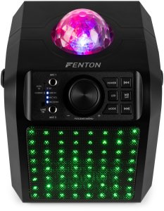 Głośnik Fenton Głośnik Karaoke z półkulą LED mikrofony KAR55B Czarny one size 5