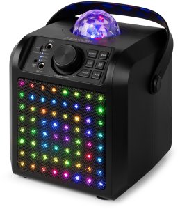 Głośnik Fenton Głośnik Karaoke z półkulą LED mikrofony KAR55B Czarny one size 6