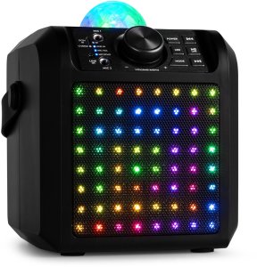 Głośnik Fenton Głośnik Karaoke z półkulą LED mikrofony KAR55B Czarny one size 7