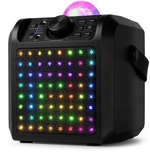 Głośnik Fenton Głośnik Karaoke z półkulą LED mikrofony KAR55B Czarny one size 9