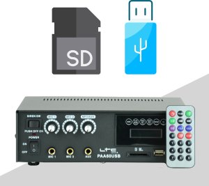 Wzmacniacz radiowęzłowy z odtwarzaczem PAA60USB one size 8