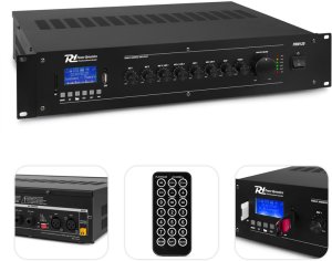 Wzmacniacz instalacyjny z mikserem 100V 120W PD PRM120 one size 3