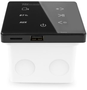 Wzmacniacz audio Powerline A100B do montażu ściennego BT czarny one size 5