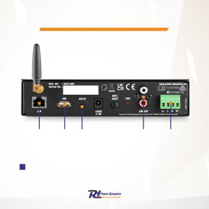 Power Dynamics Wzmacniacz 80W 4 Ohm Wi-Fi BT one size 16