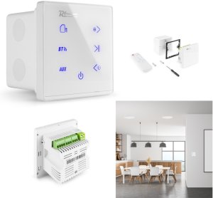 Wzmacniacz audio Powerline A50W BT do montażu ściennego, biały one size 2