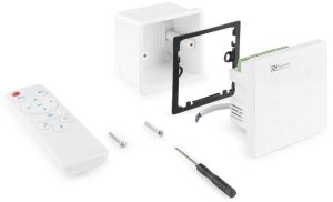 Wzmacniacz audio Powerline A100W BT do montażu ściennego, biały one size 7