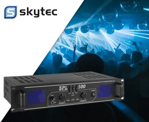 Wzmacniacz 2x 250W SPL500 Skytec one size 6