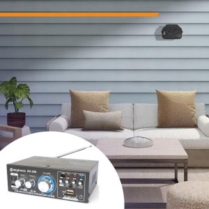 Wzmacniacz 2x 40W FM USB SD SkyTronic AV360 one size 8