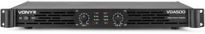 Wzmacniacz 2 x 250W VDA500 PA 1U one size 6