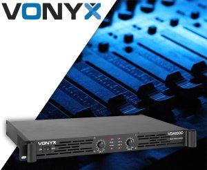 Wzmacniacz 2 x500W VDA1000 PA 1U one size 11
