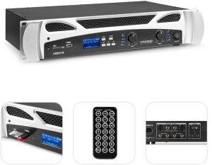 Vonyx Wzmacniacz 2x 300W MP3 BT VPA600 PA one size 2