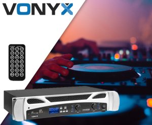 Vonyx Wzmacniacz 2x 300W MP3 BT VPA600 PA one size 3
