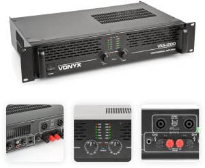 Vonyx Wzmacniacz PA 2x 600W VXA-1200 one size 7