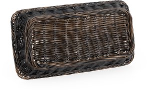 Koszyk prostokątny z polirattanu GN 1/3 325x176x65 mm, czarnobrązowy | TECHNICA, Gold Line 5