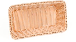 Koszyk prostokątny z polirattanu GN 1/3 325x176x65 mm, beżowy | TECHNICA, Gold Line 4