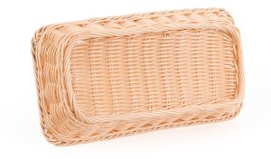 Koszyk prostokątny z polirattanu GN 1/3 325x176x65 mm, beżowy | TECHNICA, Gold Line 5